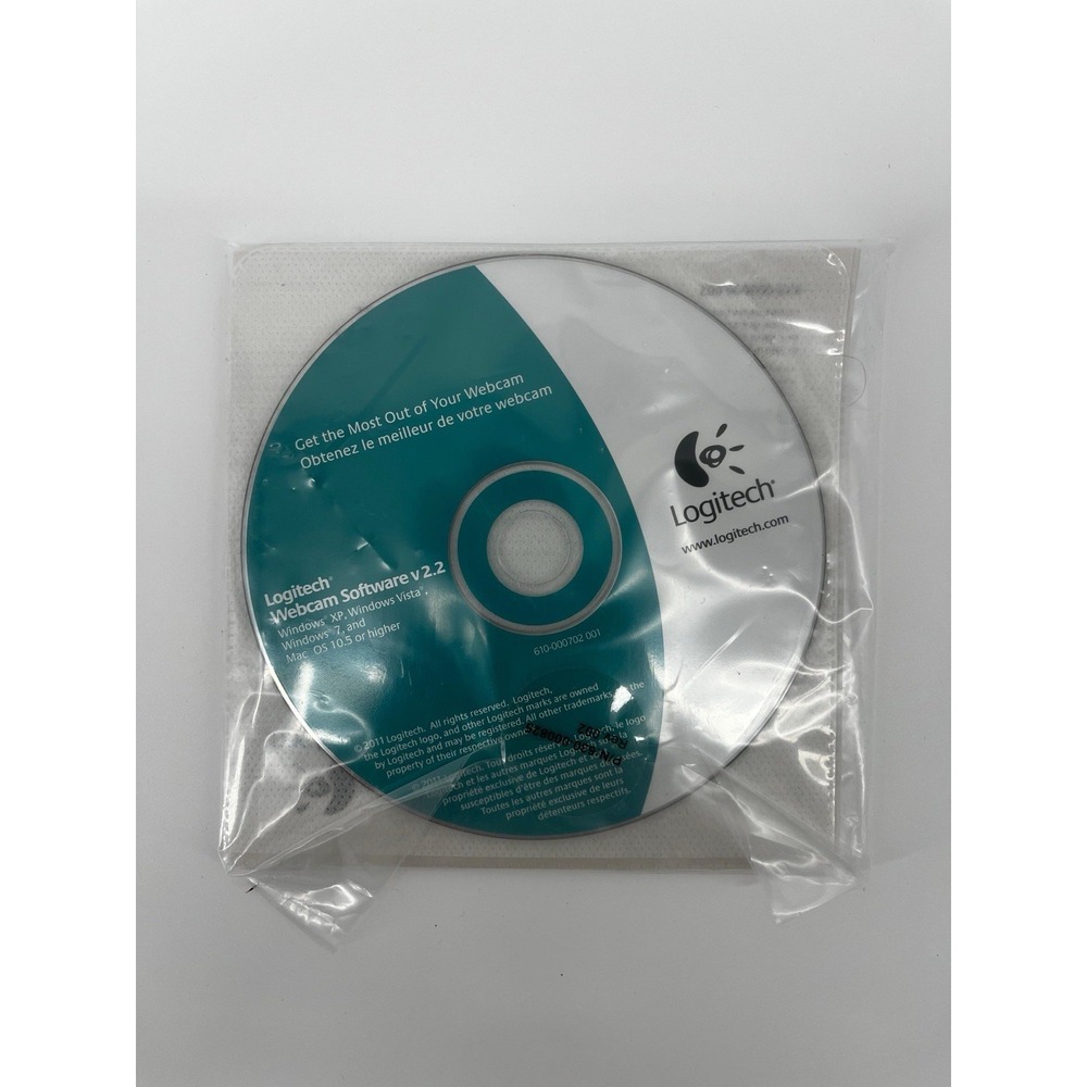 Logitech Webcam Software V2.2 PC Disk for Windows XP Vista 7‎ Web Cam 2.2